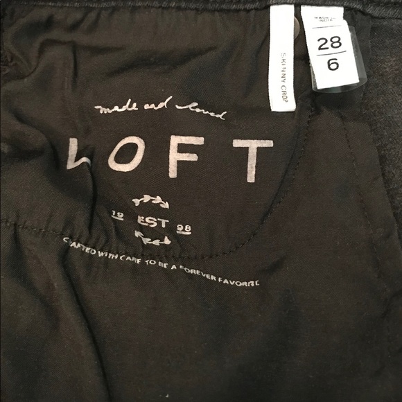 ✨NOT FOR SALE✨ LOFT Vintage Black Skinny Jeans - Picture 5 of 5